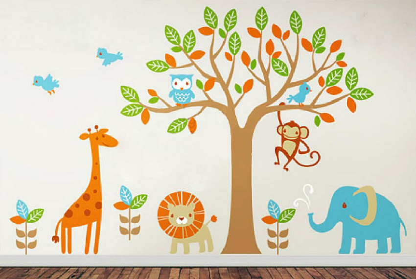 Birbirinden Şık Çocuk Odası Duvar Sticker’ları