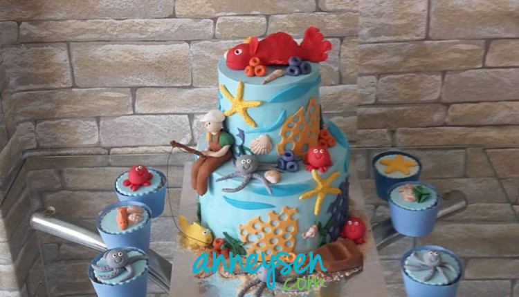 Pasta Karavanı 1 Yaş Doğum Günü Butik Pasta İzmir Anneysen