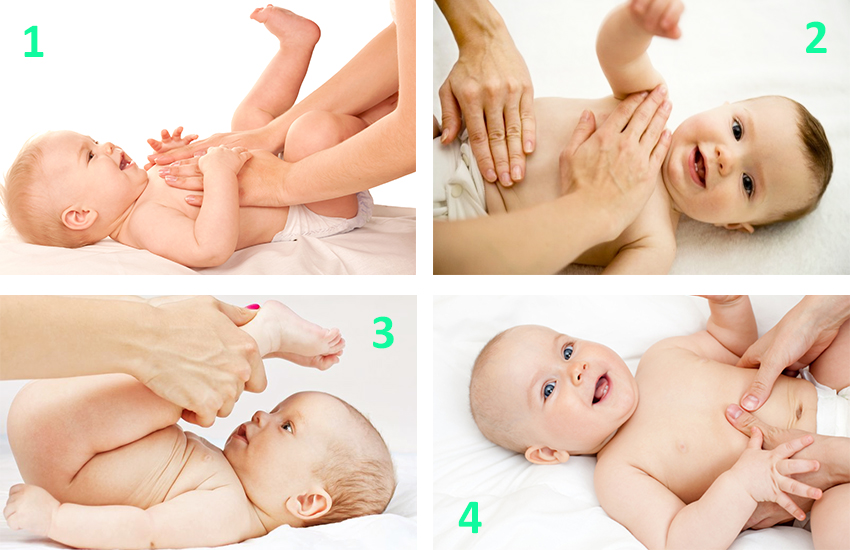Bebeklerde gaz masajı