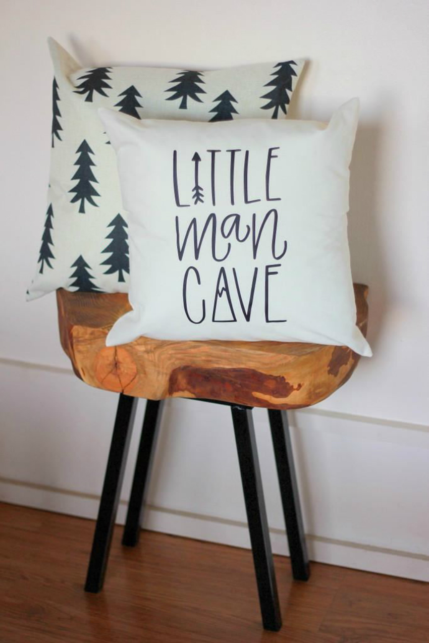 Ağaç desenli yastık kılıfı