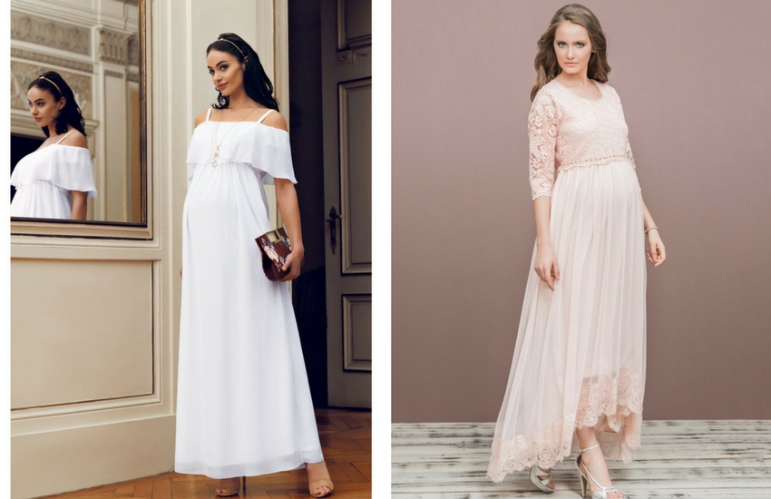 beyaz hamile elbisesi