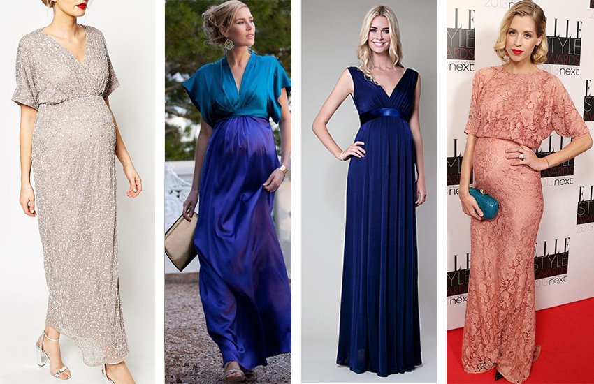 şık hamile elbisesi