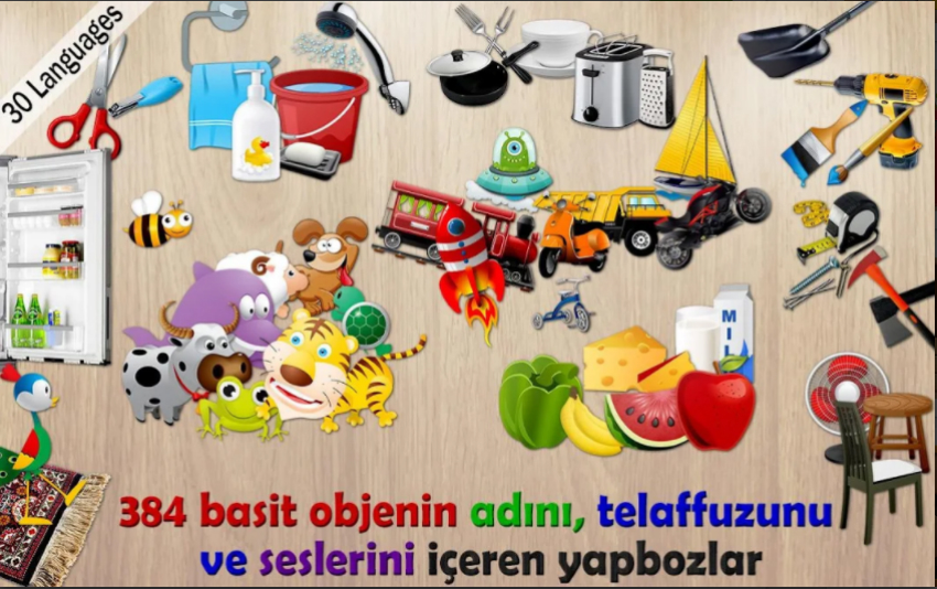 çocuk mobil uygulama 384 yapboz