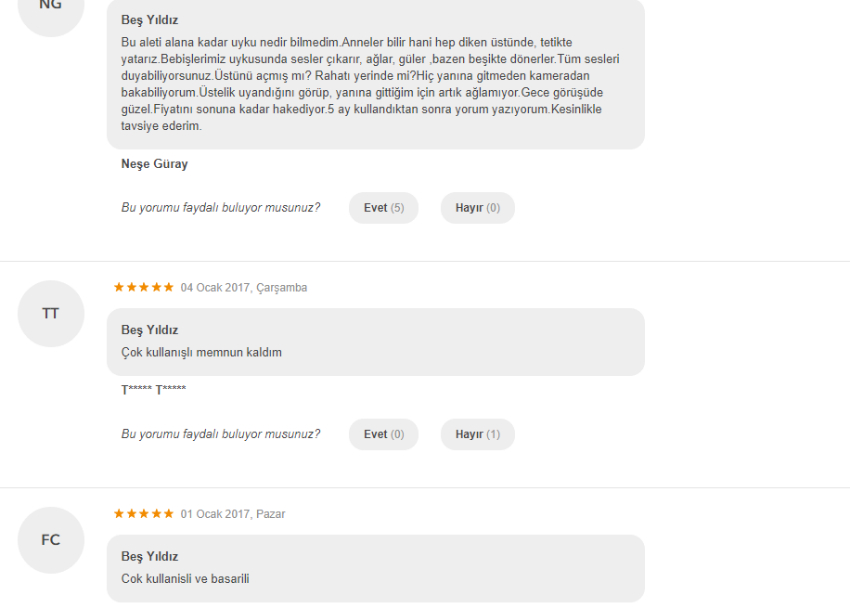 motorola bebek kamerası kullananlar