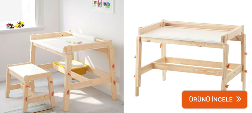 IKEA FLISAT çocuk masa sandalye