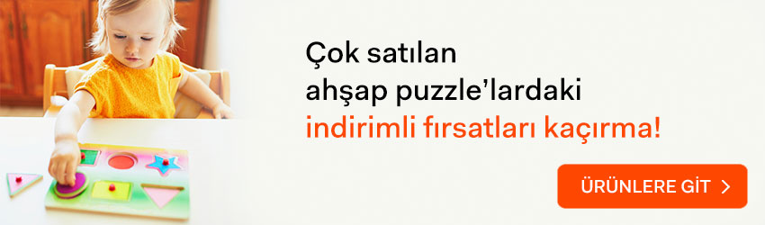 2 yaş ahşap puzzle