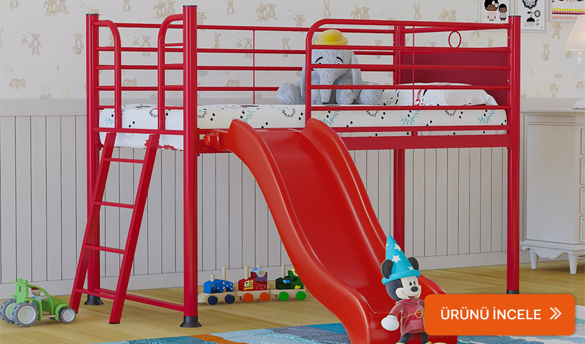 Fano Minico kaydıraklı ranza