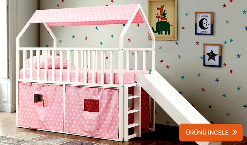 Dubai kaydıraklı Montessori ranza