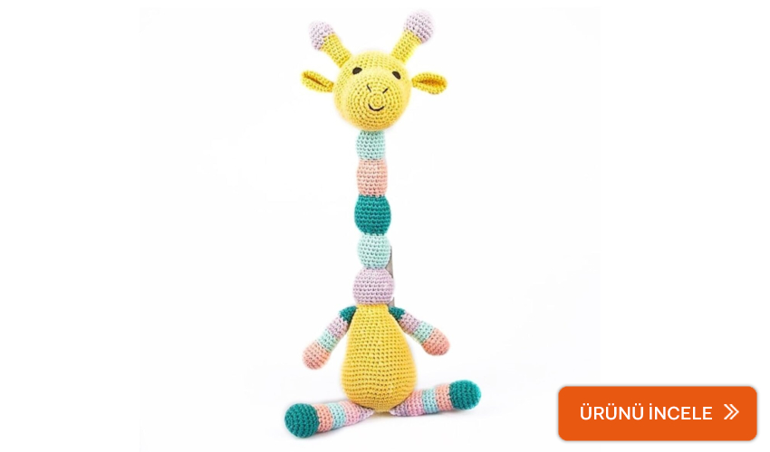 İpek Kehribar amigurumi uyku arkadaşı