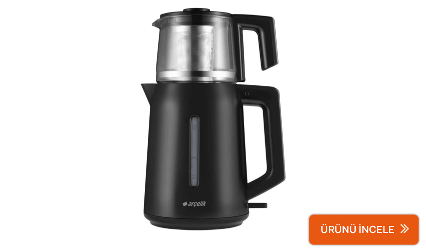  Arçelik Çaycı Cam Demlikli Çay Makinesi