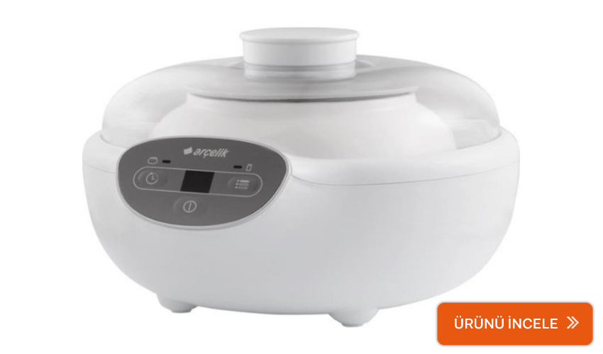 Arçelik yoğurt makinesi