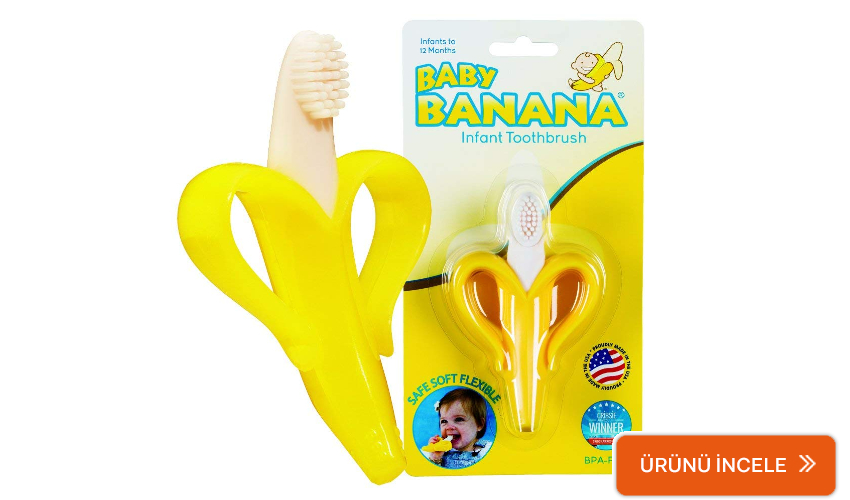 Baby Banana muz diş kaşıyıcı diş fırçası