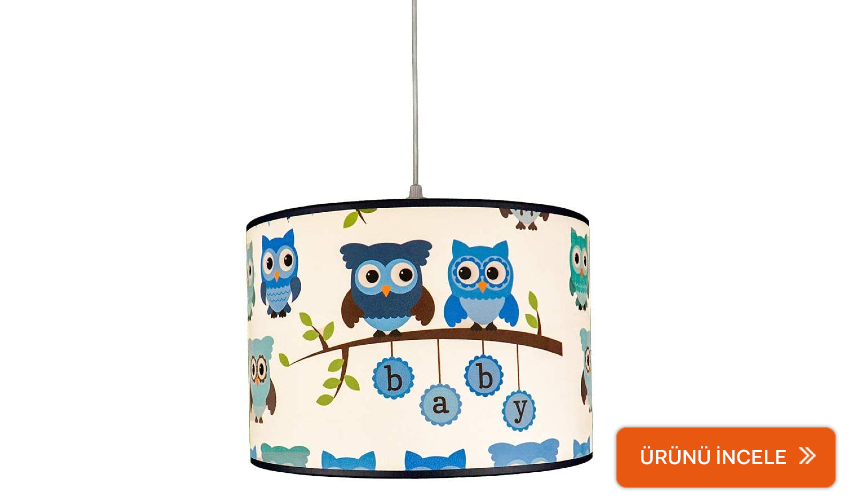 Baykuşlu Çocuk Odası Avizesi