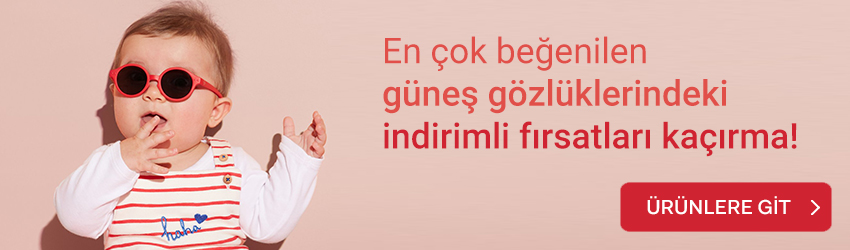 bebek güneş gözlüğü banner