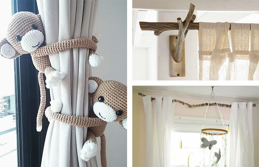 Bebek odası perde susleme