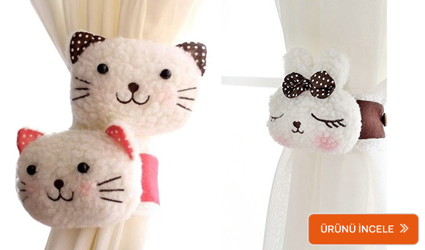 Bebek odası perde tutucu