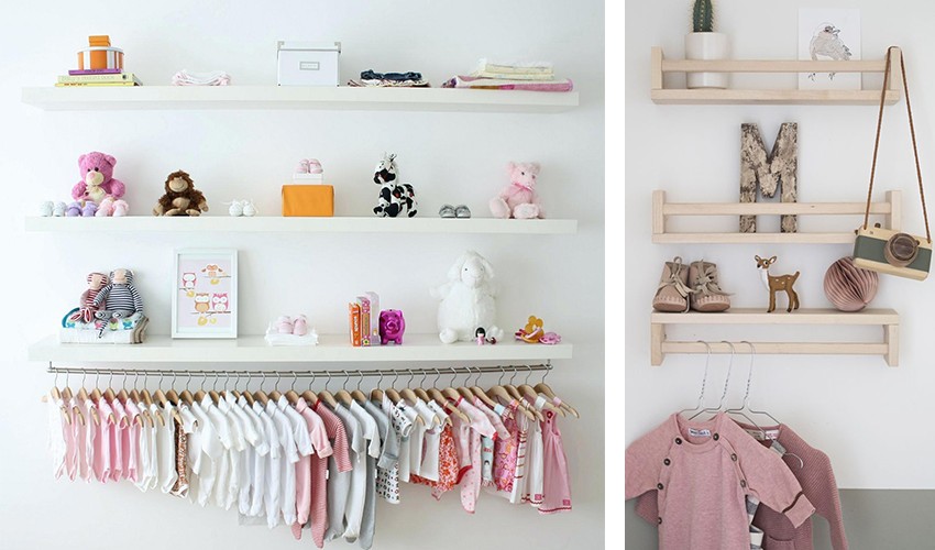 bebek odası raf süsleri