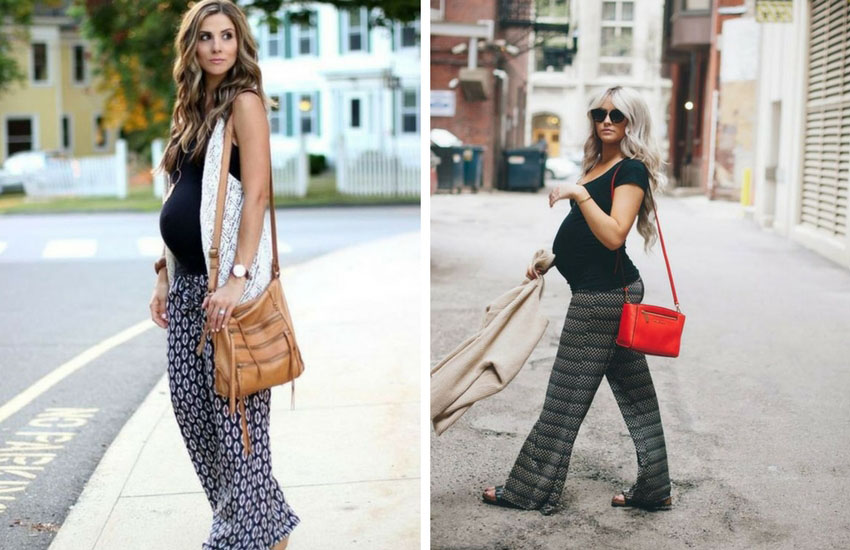 Bol paça hamile pantolonu geniş paça hamile pantolonu