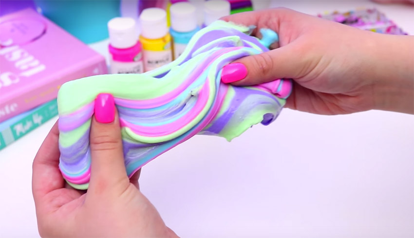 pofuduk slime yapımı Borakssız tutkalsız pofuduk slime yapımı