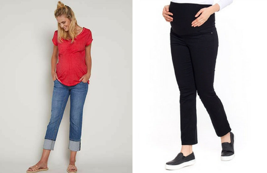 Boru paça hamile pantolonu Boru paça pantolon