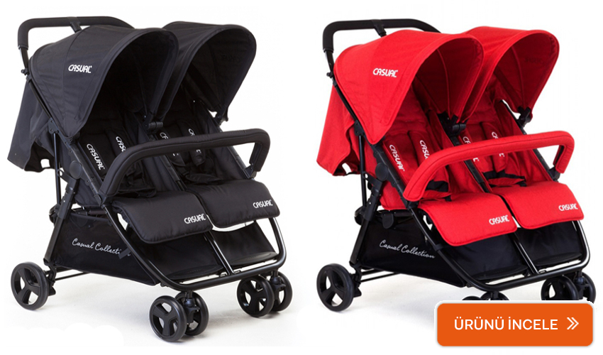 casual twin ikiz bebek arabası