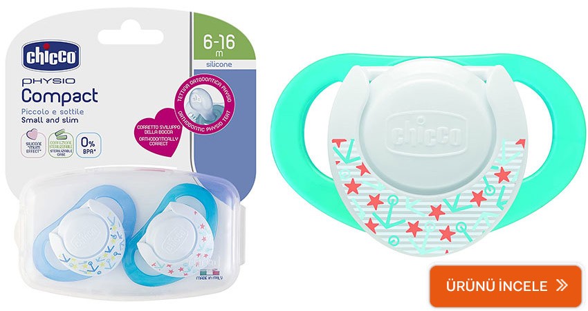Chicco compact silikon emzik