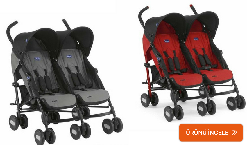 chicco echo twin ikiz bebek arabası