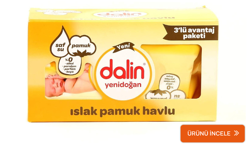 Dalin ıslak mendil