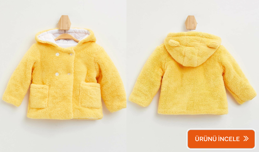 Defacto peluş bebek montu