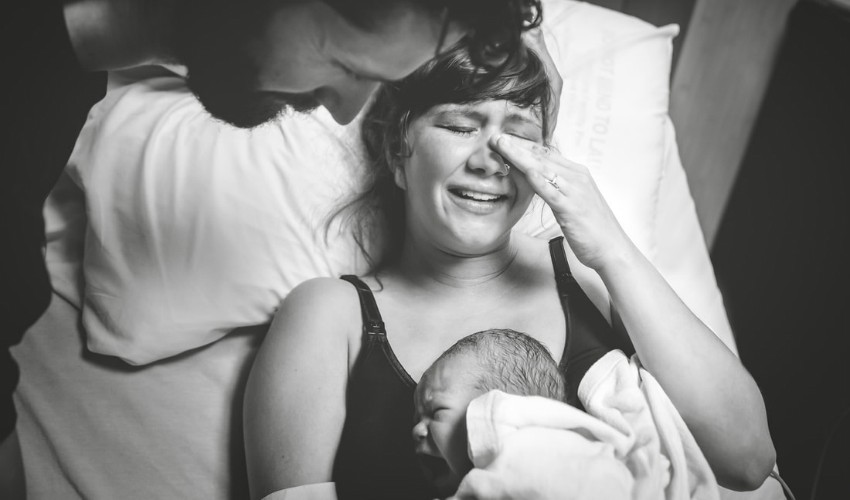 normal doğum fotoğrafı