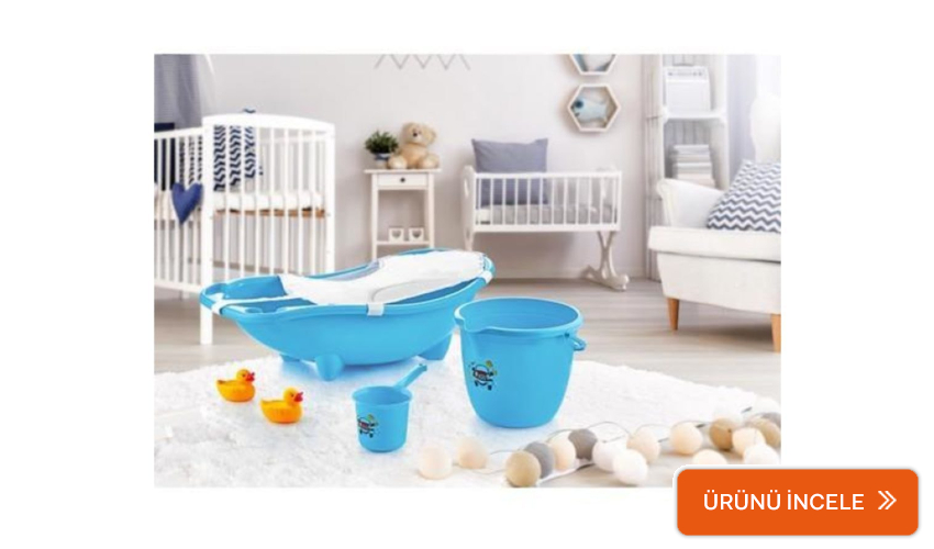 Dünya Plastik bebek küvet seti