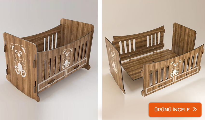 Focus ahşap sallanan beşik