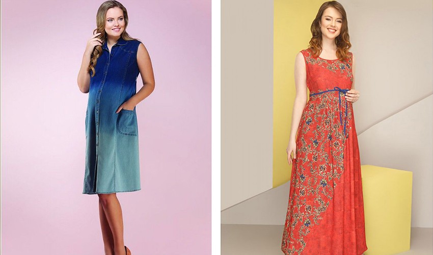 hamile uzun jile elbise