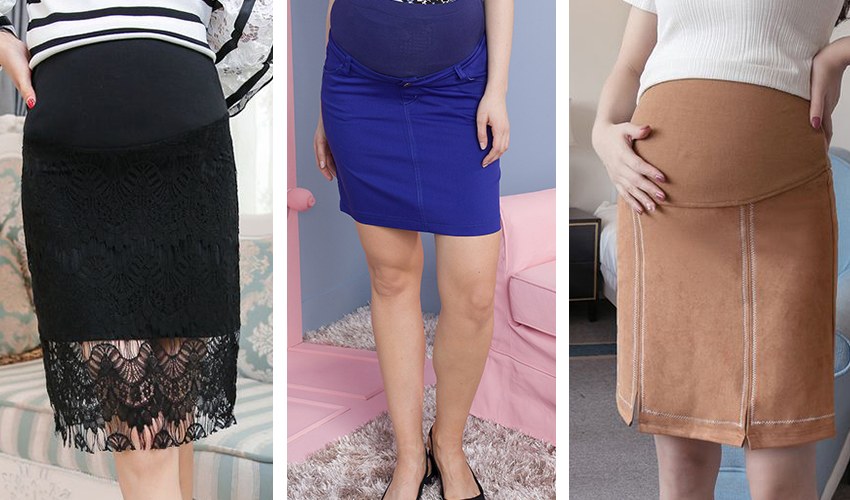 Hamile lastikli etek