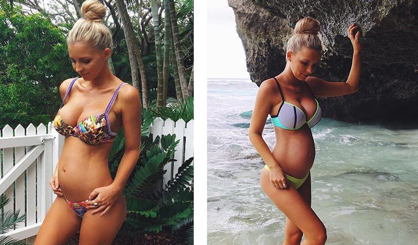 Destekli hamile mayosu