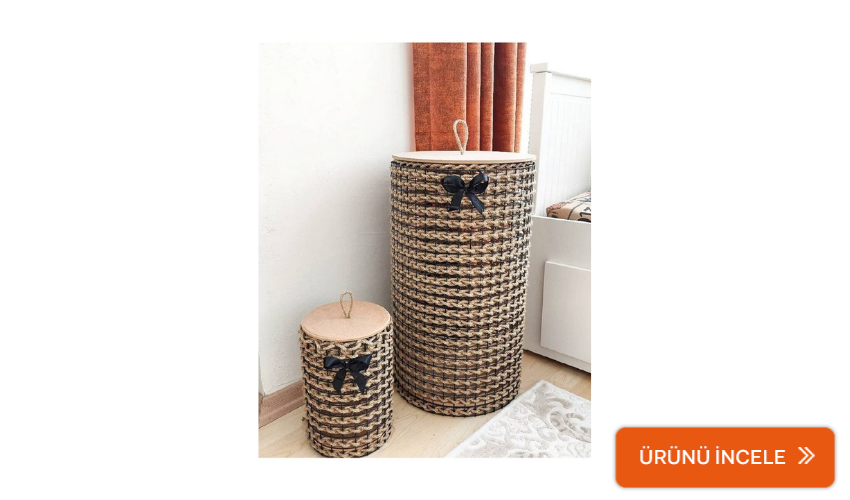 Hasır oyuncak sepeti