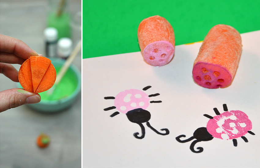 Havuç baskısı Havuç baskısı nasıl yapılır