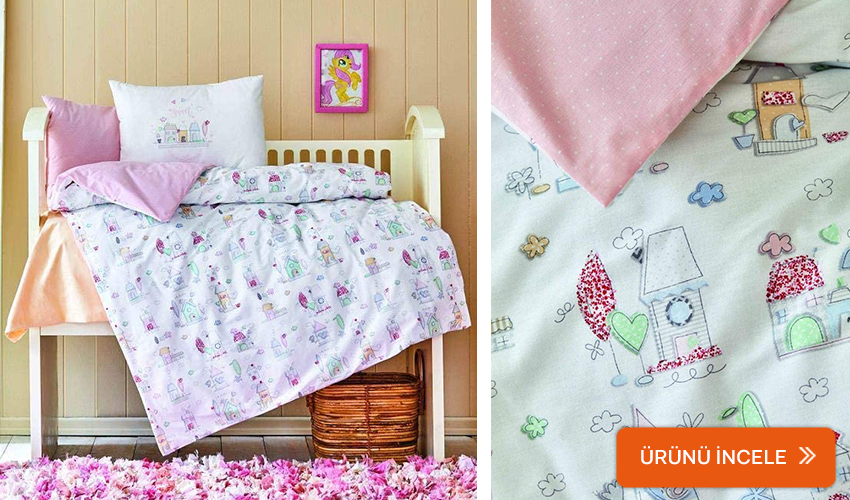 Karaca kız bebek nevresim takımı