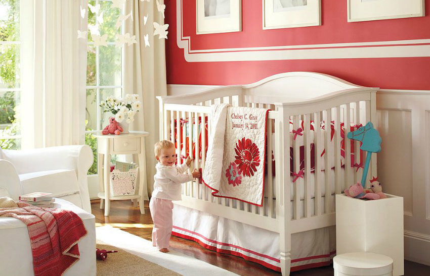 kırmızı bebek odası bebek odası renkleri