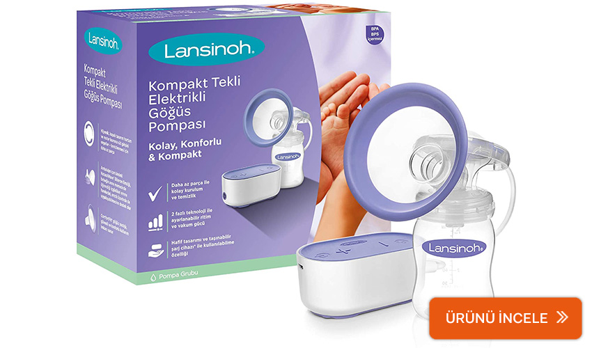 Lansinoh tekli elektrikli süt pompası