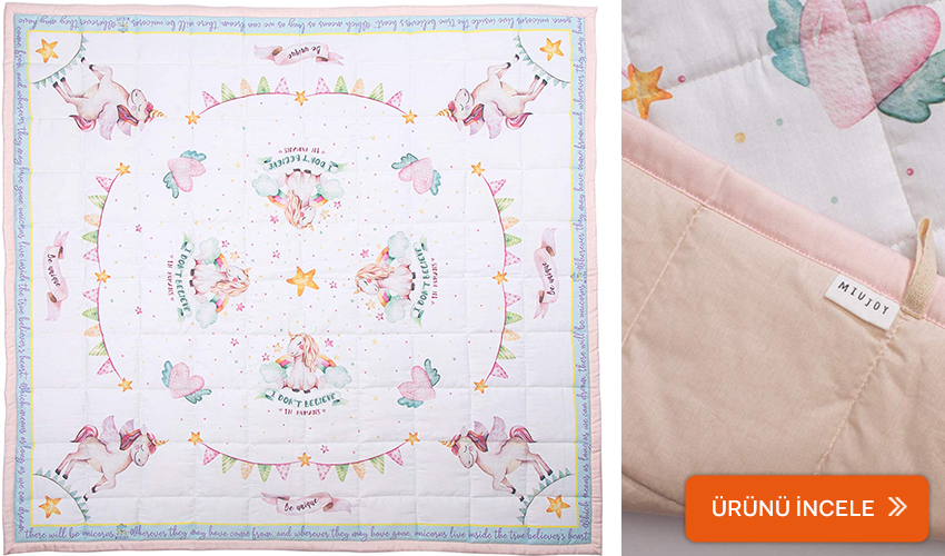 Miujoy bebek oyun odası halısı