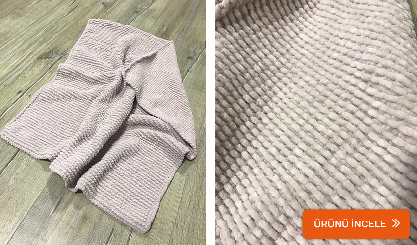 Molly Miyuki kadife ipten bebek battaniyesi