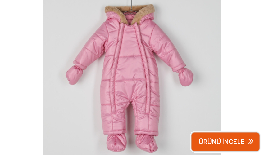 Panço kız bebek tulum mont