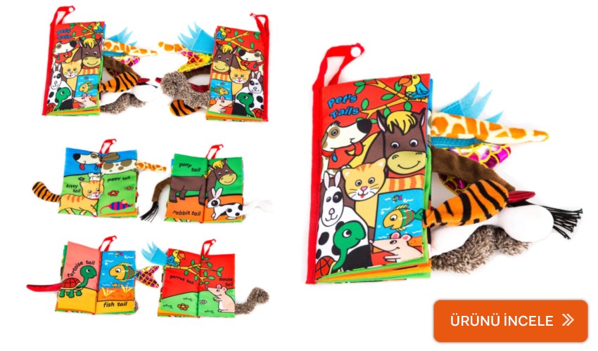 Notasarım Pet’s Tail hışırtılı bebek kitabı