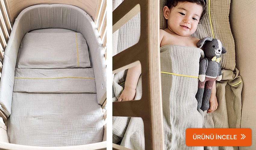 Baboo sepet beşik nevresim takımı