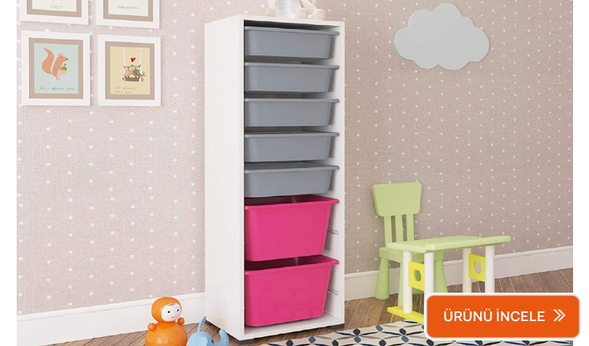 Pratico çekmeceli oyuncak kutusu