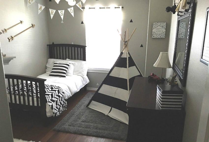 erkek çocuk odası dizaynı ahşap erkek çocuk odası