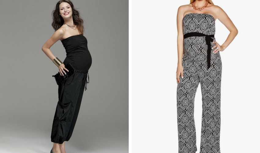 Straplez hamile tulumu