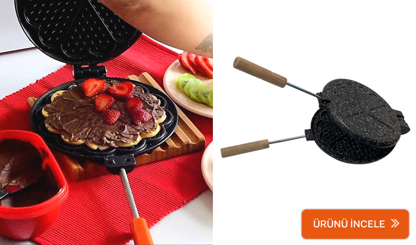 Taşhan ocak üstü waffle makinesi