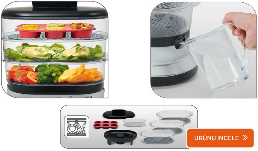 tefal steam cooker buharlı pişirici